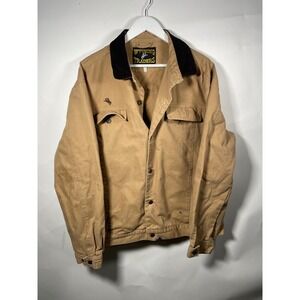 Wyoming Traders Tan Corduroy Collar‎ Work Jacket Men's Outerwear Casual Style